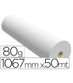 Papel reprografia para plotter 1067mmx50mt 80gr impresion ink-jet