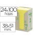 Bloc de notas adhesivas quita y pon reciclada en torre post it 38 x 51 mm 24 blocs 653 reciclado