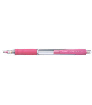 Portaminas pilot super grip rosa 05 mm sujecion de caucho