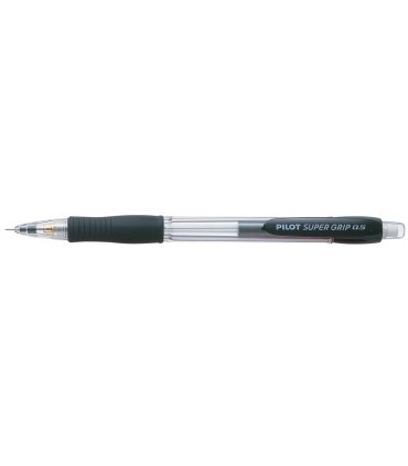 Portaminas pilot super grip negro 05 mm sujecion de caucho