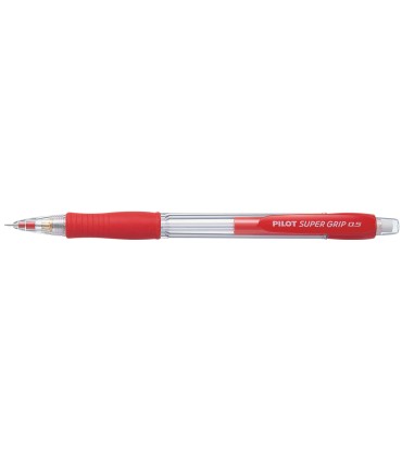 Portaminas pilot super grip rojo 05 mm sujecion de caucho