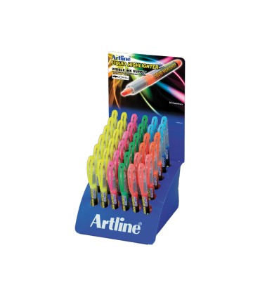 Rotulador artline fluorescente ek 640 punta biselada expositor de 36 unidades