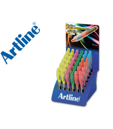 Rotulador artline fluorescente ek 640 punta biselada expositor de 36 unidades