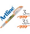 Rotulador artline fluorescente ek-640 naranja punta biselada