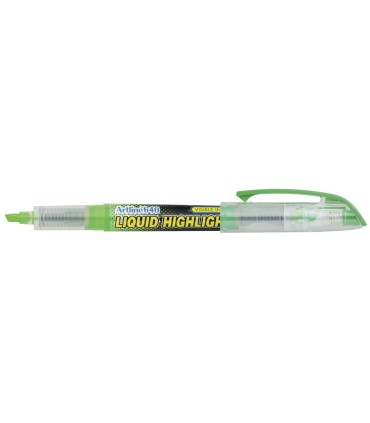 Rotulador artline fluorescente ek 640 verde punta biselada