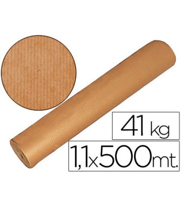 Papel kraft marron bobina 110 mt x 500 mt especial para embalaje