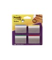 Banderitas separadoras rigidas dispensador 4 colores post-it index 686a-1 grandes 24 banderitas