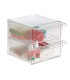 Archicubo archivo 2000 2 cajones organizador modular plastico 190x150x150 mm incluye 2 clips de sujecion