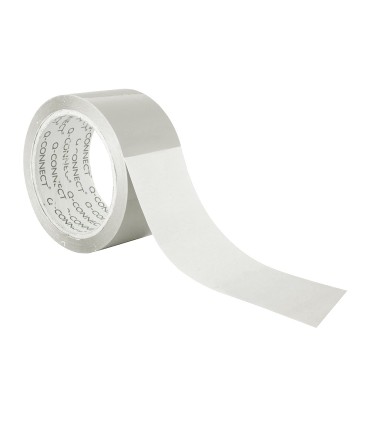 Cinta adhesiva q connect polipropileno transparente 66 mt x 50 mm para embalaje bajo ruido