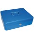 Caja caudales q connect 12 300x240x90 mm azul con portamonedas