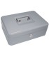 Caja caudales q connect 10 250x180x90 mm plata con portamonedas