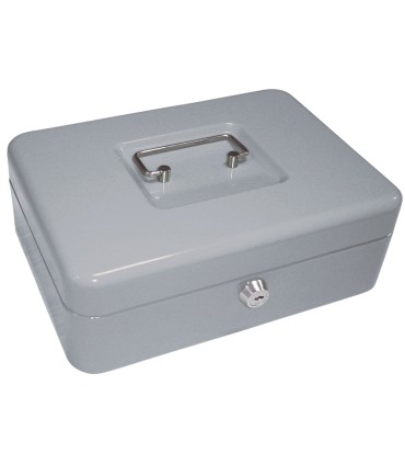 Caja caudales q connect 10 250x180x90 mm plata con portamonedas