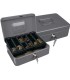 Caja caudales q connect 10 250x180x90 mm plata con portamonedas