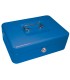 Caja caudales q connect 10 250x180x90 mm azul con portamonedas