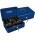 Caja caudales q connect 10 250x180x90 mm azul con portamonedas