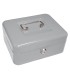 Caja caudales q connect 8 200x160x90 mm plata con portamonedas