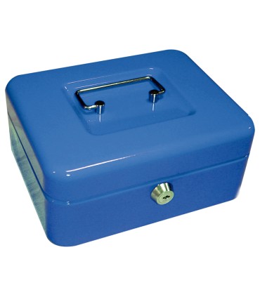 Caja caudales q connect 8 200x160x90 mm azul con portamonedas