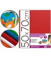 Carton ondulado liderpapel 50 x 70cm 320g/m2 rojo