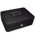 Caja caudales q connect 10 250x180x90 mm negra con portamonedas