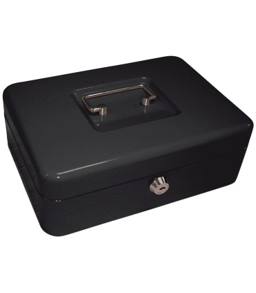 Caja caudales q connect 10 250x180x90 mm negra con portamonedas