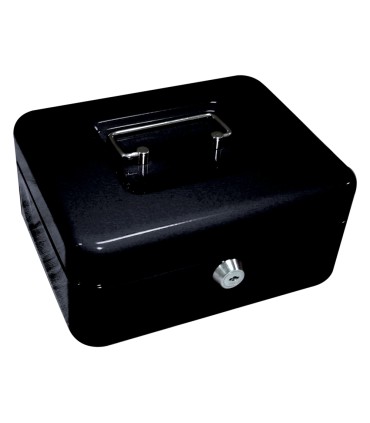 Caja caudales q connect 8 200x160x90 mm negra con portamonedas