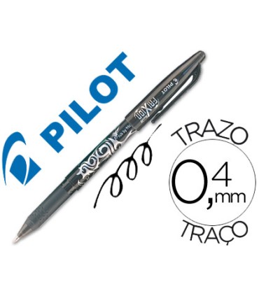 Boligrafo pilot frixion borrable negro