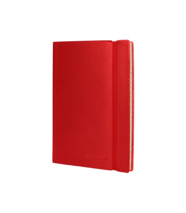 Libreta indice liderpapel similpiel a7 120 hojas 70g m2 color rojo