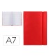 Libreta indice liderpapel similpiel a7 120 hojas 70g m2 color rojo