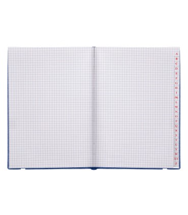 Libreta indice liderpapel similpiel a6 120 hojas 70g m2 color azul