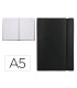 Libreta indice liderpapel similpiel a5 120 hojas 70g m2 color negro