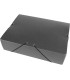 Carpeta proyectos liderpapel folio lomo 90mm carton gofrado gris