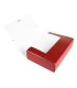 Carpeta proyectos liderpapel folio lomo 90mm carton gofrado roja