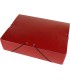 Carpeta proyectos liderpapel folio lomo 90mm carton gofrado roja