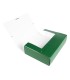 Carpeta proyectos liderpapel folio lomo 90mm carton gofrado verde