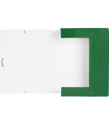 Carpeta proyectos liderpapel folio lomo 90mm carton gofrado verde