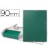 Carpeta proyectos liderpapel folio lomo 90mm carton gofrado verde