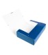 Carpeta proyectos liderpapel folio lomo 90mm carton gofrado azul