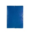 Carpeta proyectos liderpapel folio lomo 90mm carton gofrado azul