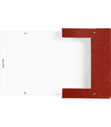 Carpeta proyectos liderpapel folio lomo 70mm carton gofrado roja