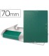 Carpeta proyectos liderpapel folio lomo 70mm carton gofrado verde