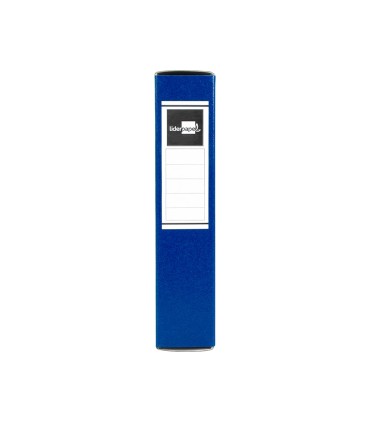 Carpeta proyectos liderpapel folio lomo 70mm carton gofrado azul