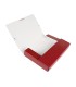 Carpeta proyectos liderpapel folio lomo 50mm carton gofrado roja