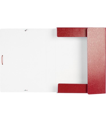 Carpeta proyectos liderpapel folio lomo 50mm carton gofrado roja