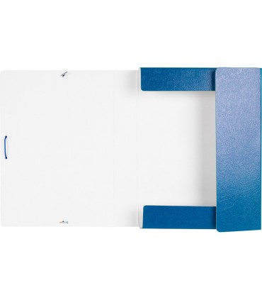 Carpeta proyectos liderpapel folio lomo 50mm carton gofrado azul