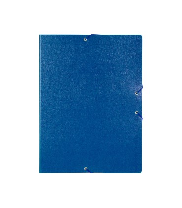 Carpeta proyectos liderpapel folio lomo 50mm carton gofrado azul