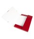 Carpeta proyectos liderpapel folio lomo 30mm carton gofrado roja