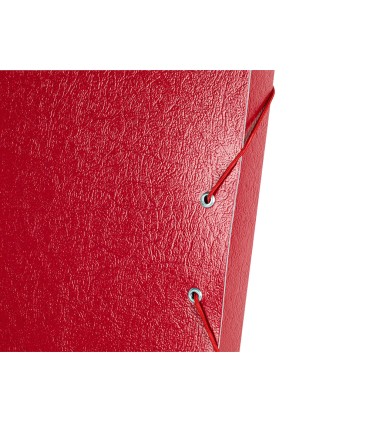 Carpeta proyectos liderpapel folio lomo 30mm carton gofrado roja