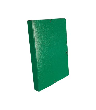 Carpeta proyectos liderpapel folio lomo 30mm carton gofrado verde