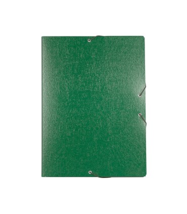 Carpeta proyectos liderpapel folio lomo 30mm carton gofrado verde