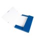 Carpeta proyectos liderpapel folio lomo 30mm carton gofrado azul